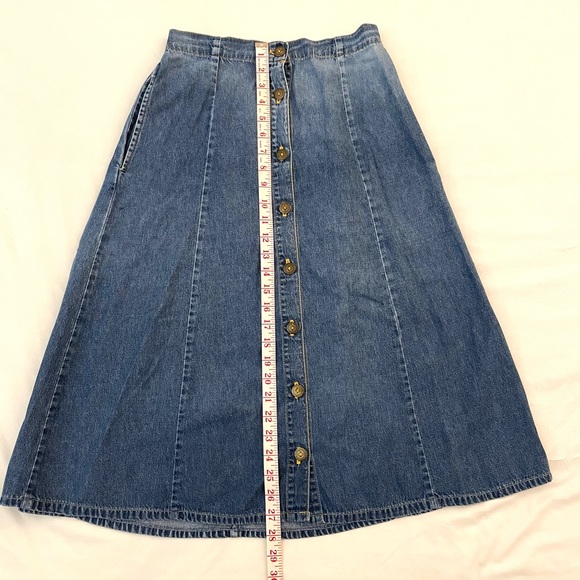 Long denim skirt - Picture 2 of 7